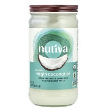 Nutiva, органічна кокосова олія, перший віджим, 680 мл (23 рідк. унції)