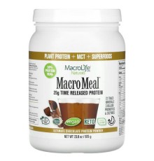 Macrolife Naturals, MacroMeal, протеїновий порошок, шоколад, 675 г (23,8 унції)