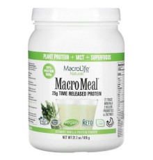Macrolife Naturals, MacroMeal, протеїновий порошок Ultimate, ваніль, 615 г (21,7 унції)