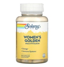 Solaray, Women's Golden, мультивітаміни для жінок, 90 капсул