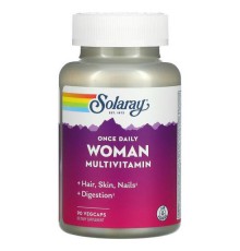 Solaray, Once Daily, мультивітаміни для жінок, 90 капсул VegCap