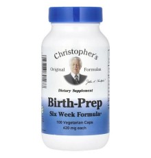 Christopher's Original Formulas, Birth-Prep, шеститижнева формула, 420 мг, 100 вегетаріанських капсул