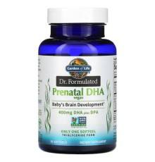 Garden of Life, Dr. Formulated, Vegan Prenatal DHA, 400 mg , 30 Softgels