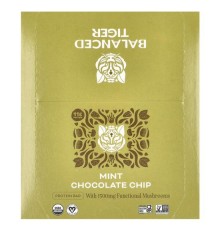 Balanced Tiger, протеїновий батончик, м’ята з шоколадними крихтами, 12 шт. по 44 г (1,55 унції)