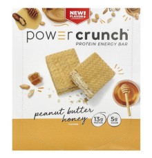 BNRG, Протеїновий енергетичний батончик Power Crunch, арахісова паста й мед, 12 шт. по 40 г (1,4 унції)