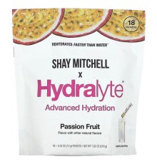Hydralyte, Shay Mitchell, покращене зволоження, маракуйя, 18 пакетиків по 12 г (0,42 унції)