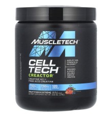 MuscleTech, Cell Tech™ Creactor®, креатин, зі смаком фруктового пуншу, 274 г (9,65 унції)