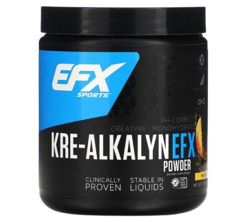 EFX Sports, Kre-Alkalyn EFX, порошок, манго, 220 г (7,76 унції)