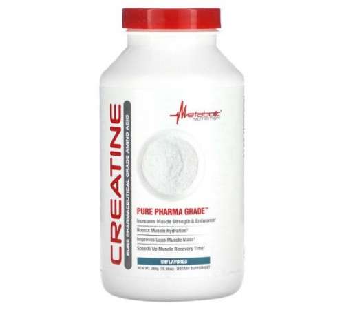 Metabolic Nutrition, креатин, без смакових добавок, 300 г (10,58 унції)