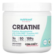 Nutricost, креатин для жінок, без смакових добавок, 159 г (5,6 унції)