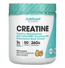 Nutricost, креатин для жінок, персик і манго, 260 г (9,2 унції)