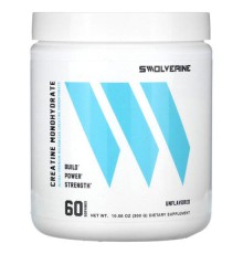 Swolverine, креатин моногідрат, без смакових добавок, 300 г (10,58 унції)