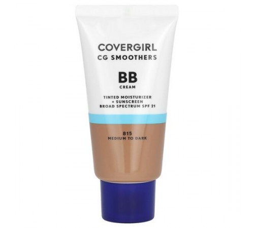 Covergirl, CG Smoothers, BB-крем, SPF 21, 815 середній і темний, 40 мл (1,35 рідк. унції)