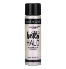 wet n wild, MegaGlo, рідкий хайлайтер Hello Halo, галографічний 303A, 15 мл (0,5 рідк. унції)