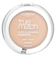 L'Oréal, True Match, суперрозтушувана пудра, W5, пісочний бежевий, 9,5 г (0,33 унції)