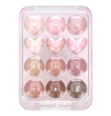 Colorgram, палітра тіней Pin Point, 02, рожевий + ліловий = Love, 9,9 г (0,34 унції)