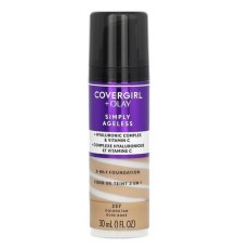 Covergirl, Olay Simply Ageless, тональна основа 3 в 1, 257 золотистий загар, 30 мл (1 рідк. унція)