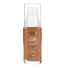 L'Oréal, True Match, чудова розтушовувана тональна основа, C7, середня й холодна, 30 мл (1 рідка унція)