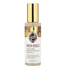 Enough, Rich Gold, подвійна стійка тональна основа для сяяння SPF 50+ PA+++, № 13, 100 г (3,53 унції)