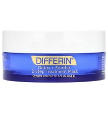 Differin, Detox + Soothe, 2-Step Beauty Treatment Mask, 1.75 oz (49.6 g)