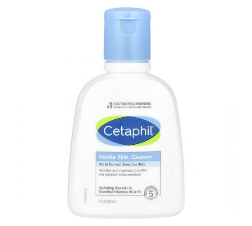 Cetaphil, Ніжний очищувальний засіб для шкіри, без ароматизаторів, 118 мл (4 рідк. унції) Cetaphil, Ніжний очищувальний засіб для шкіри, без ароматизаторів, 118 мл (4 рідк. унції)