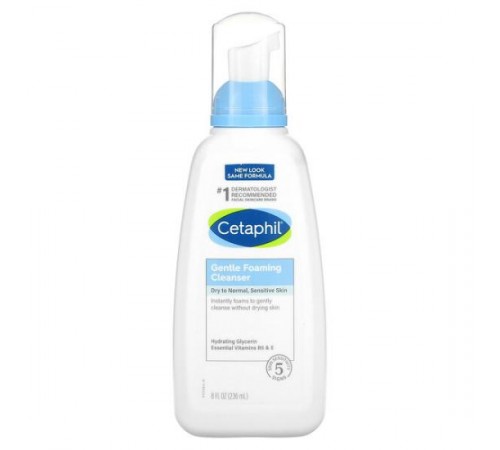 Cetaphil, Ніжна очищувальна пінка, без ароматизаторів, 236 мл (8 рідк. унцій)