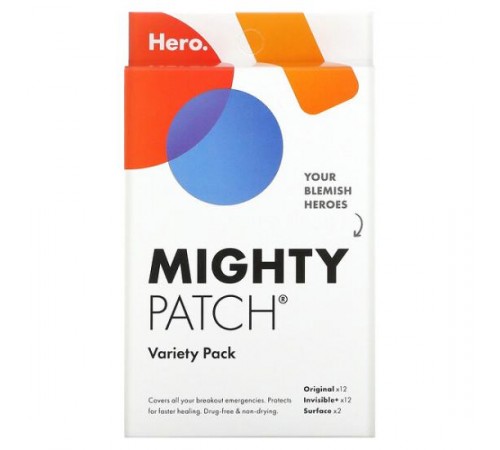 Hero Cosmetics, Mighty Patch, Variety Pack, 26 патчів