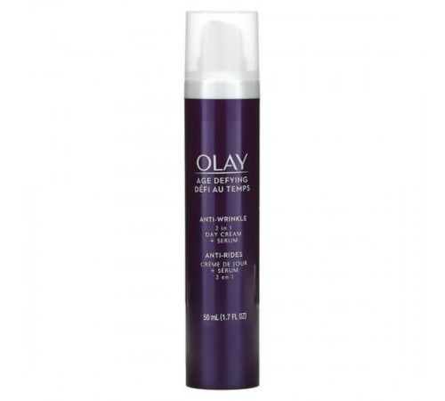 Olay, Age Defying, Anti-Wrinkle, 2-in-1 Day Cream + Serum, 1.7 fl oz (50 ml)