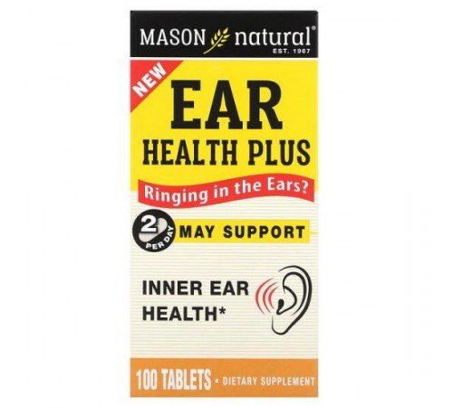 Mason Natural, Ear Health Plus, 100 таблеток