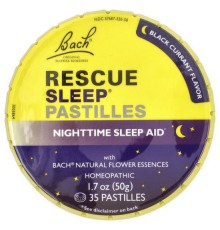 Bach, Rescue Sleep®, пастилки з чорною смородиною, 35 пастилок, 50 г (1,7 унції)