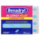 Benadryl, Allergy Plus, від заторів, 24 таблетки