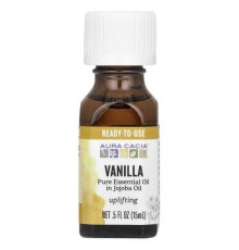 Aura Cacia, Pure Essential Oil, Vanilla, .5 fl oz (15 ml)