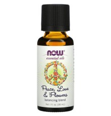 NOW Foods, Essential Oils, Peace, Love & Flowers, 1 л. 30 мл (унція)