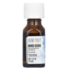 Aura Cacia, Pure Essential Oil Blend, суміш чистих ефірних олій, Mind Guide, 15 мл (0,5 рідк. унції)