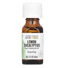 Aura Cacia, чиста ефірна олія, лимон і евкаліпт, 15 мл (0,5 рідк. унції)