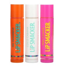 Lip Smacker, бальзам для губ, тропічні смаки, 3 шт. в упаковці, 12 г (0,42 унції)