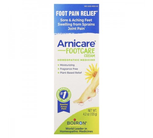 Boiron, Arnicare, крем для ніг, полегшення болю в ногах, 120 г (4,2 унції) Boiron, Arnicare, крем для ніг, полегшення болю в ногах, 120 г (4,2 унції)