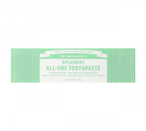 Dr. Bronner's, універсальна зубна паста, м’ята, 140 г (5 унцій) Dr. Bronner's, універсальна зубна паста, м’ята, 140 г (5 унцій)