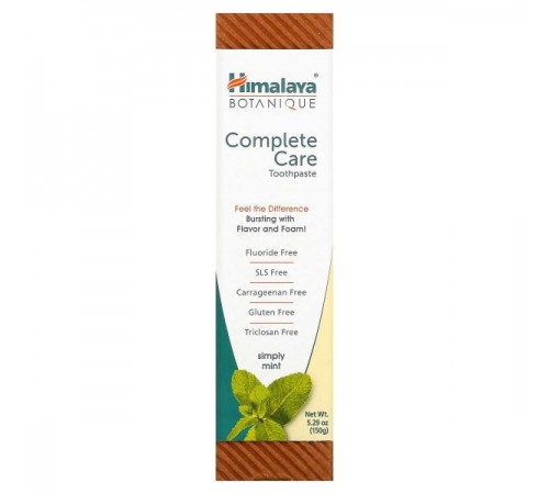 Himalaya, Botanique, зубна паста для комплексного догляду, зі смаком м‘яти, 150 г (5,29 унції) Himalaya, Botanique, зубна паста для комплексного догляду, зі смаком м‘яти, 150 г (5,29 унції)