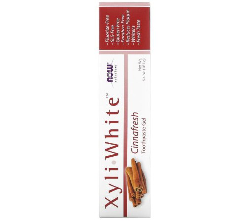 NOW Foods, XyliWhite, освіжаюча зубна паста-гель, зі смаком кориці, 181 г (6,4 унції) NOW Foods, XyliWhite, освіжаюча зубна паста-гель, зі смаком кориці, 181 г (6,4 унції)