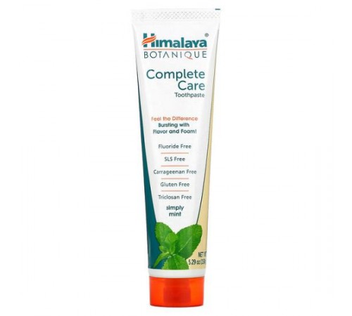 Himalaya, Botanique, зубна паста для комплексного догляду, зі смаком м‘яти, 150 г (5,29 унції) Himalaya, Botanique, зубна паста для комплексного догляду, зі смаком м‘яти, 150 г (5,29 унції)