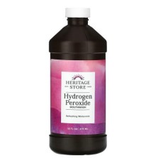 Heritage Store, ополіскувач для порожнини рота з перекисом водню, освіжаюча зимова м’ята, 473 мл (16 рідк. унцій)