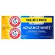 Arm & Hammer, AdvanceWhite, відбілююча зубна паста підвищеної ефективності, м’ята, подвійна упаковка, 170 г (6,0 унцій) кожна