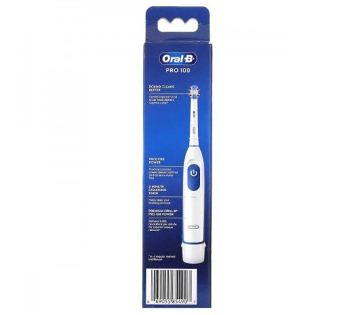Oral-B, Pro 100, електрична зубна щітка, 1 шт. Oral-B, Pro 100, електрична зубна щітка, 1 шт.