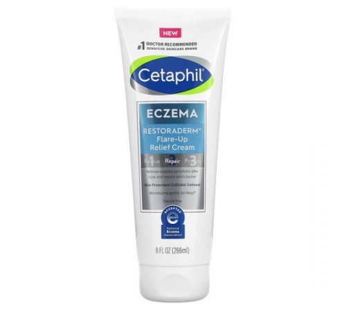 Cetaphil, Restoraderm, крем проти екземи, 266 мл (8 рідк. унцій)