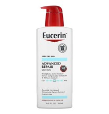 Eucerin, покращений відновлювальний лосьйон, без ароматизаторів, 500 мл (16,9 рідк. унції)