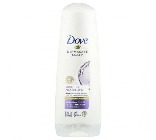 Dove, Dermacare Scalp, Кондиціонер проти лупи, заспокійлива зволоження, 12 рідких унцій (355 мл) Dove, Dermacare Scalp, Кондиціонер проти лупи, заспокійлива зволоження, 12 рідких унцій (355 мл)