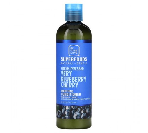 Be Care Love, Superfoods, натуральний і ніжний, розгладжувальний кондиціонер, свіжовижата лохина й вишня, 355 мл (12 рідк. унцій) Be Care Love, Superfoods, натуральний і ніжний, розгладжувальний кондиціонер, свіжовижата лохина й вишня, 355 мл (12 рідк. унцій)