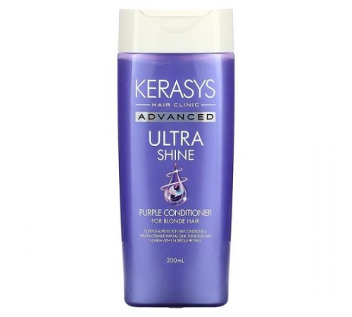 Kerasys, Advanced Ultra Shine Purple Conditioner для світлого волосся, 200 мл Kerasys, Advanced Ultra Shine Purple Conditioner для світлого волосся, 200 мл
