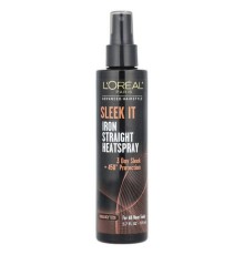 L'Oréal, Advanced Hairstyle, Sleek It Iron Straight Heatspray, термозахисний розгладжувальний спрей для волосся, 170 мл (5,7 рідк. унції)